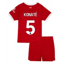 Liverpool Ibrahima Konate #5 Hjemmedraktsett Barn 2023-24 Kortermet (+ korte bukser)